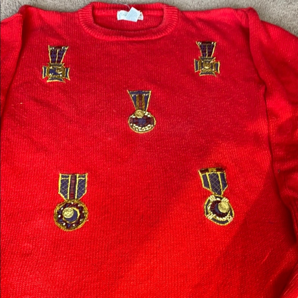 Red sweater